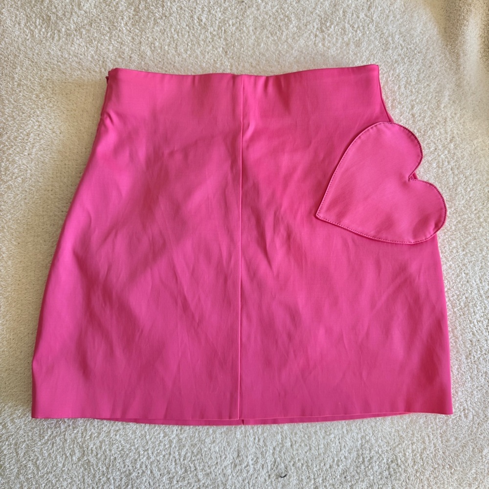 Zara Pink Cut Out Pencil Mini Skirt